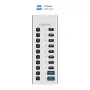 Hub USB3.2 Gen1 10 Ports USB-A/C, Ein-/Ausschalter