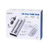 Hub USB3.2 Gen1 10 Ports USB-A/C, Ein-/Ausschalter