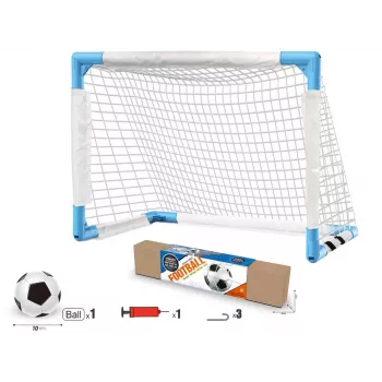 Set mit Tor, Ball und Pumpe