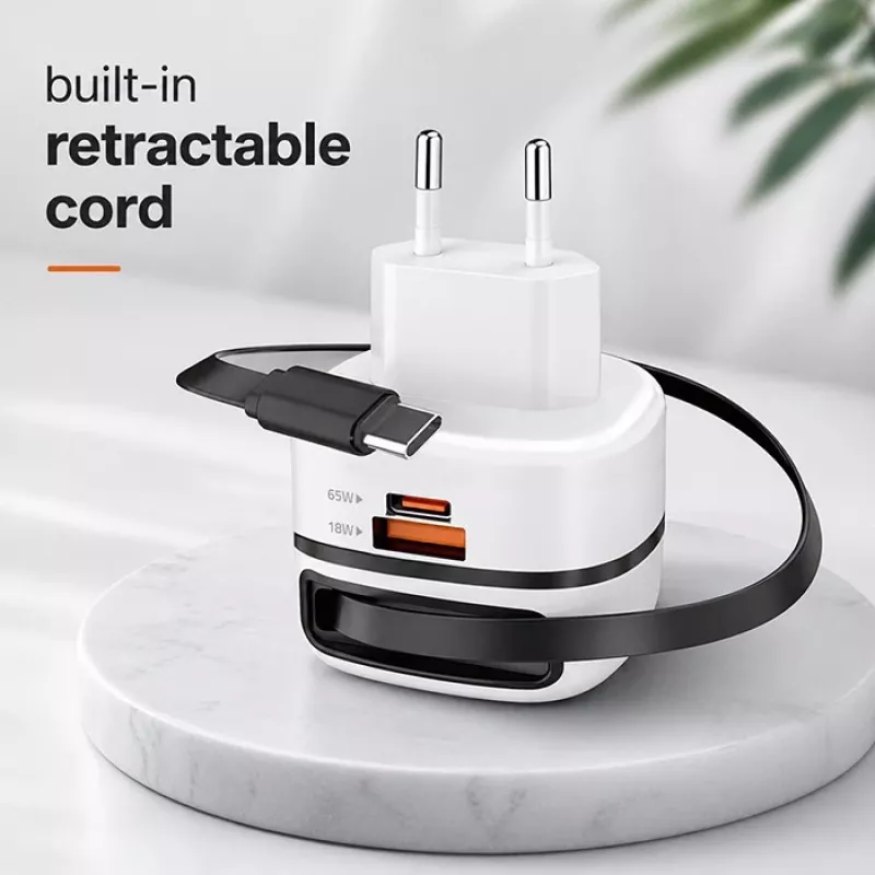 Ladegerät USB-C 65W GaN PPS 5V 20V 3A 3,25A