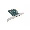 Netzwerkkarte PCI Express x1 -> 2x USB-C 3.2 Gen 2x1 LED Low Profile