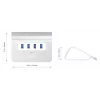 Hub CB-H5 USB Aluminium | 4xUSB 3.0 | 5 Gbit/s