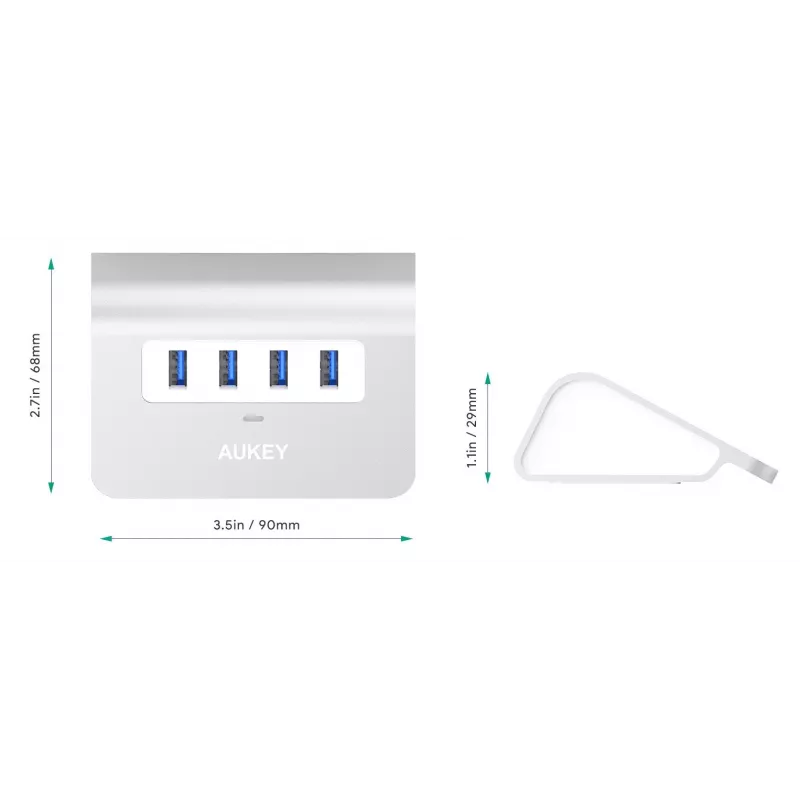 Hub CB-H5 USB Aluminium | 4xUSB 3.0 | 5 Gbit/s