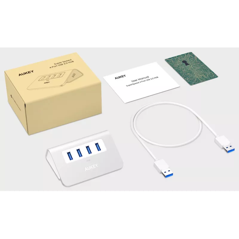 Hub CB-H5 USB Aluminium | 4xUSB 3.0 | 5 Gbit/s