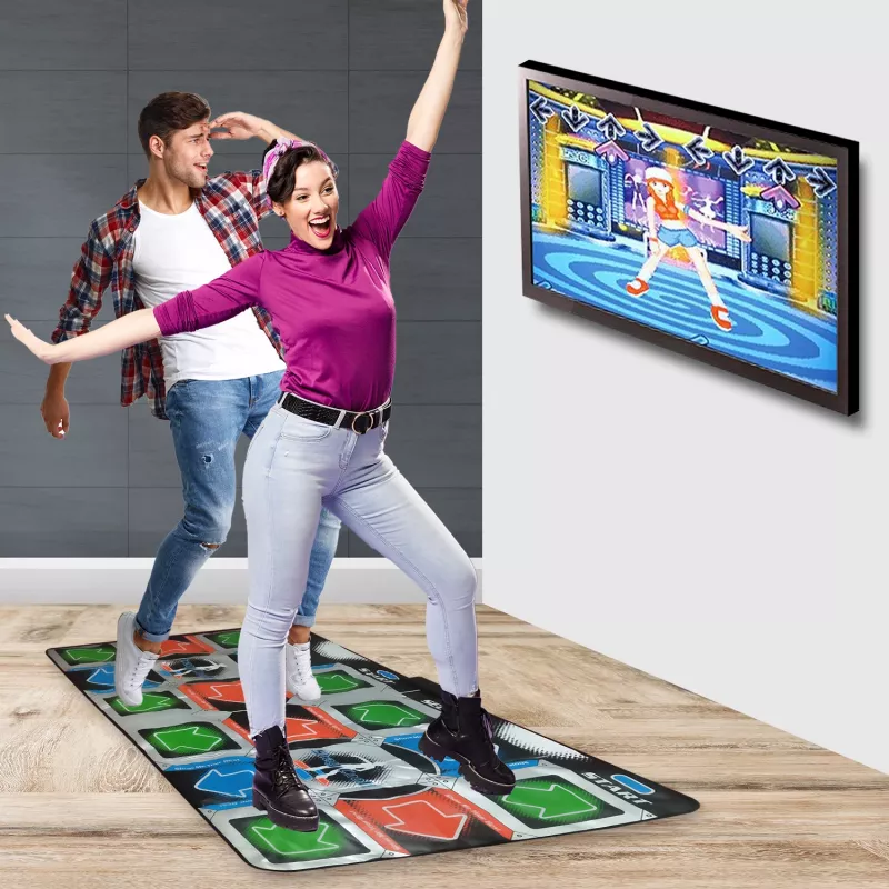 Mad Monkey Retro Dance Matte für 2 Spieler 110 Songs