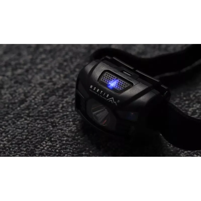 Montis Akumulatorowa latarka nagłowna z sensorem MT001 Black Headband flashlight LED