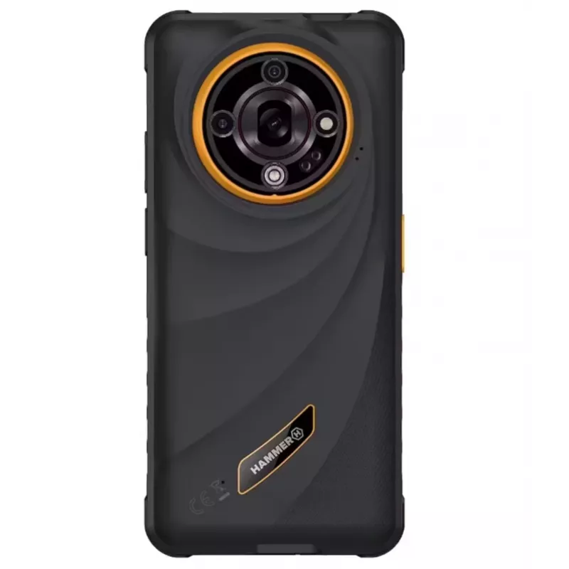 Hammer Iron 6 | Orange | 6,56 Zoll | IPS | 1612 x 720 Pixel | Mediatek | Dimensity 6300 | Interner RAM 6 GB | 128 GB | microSD | Dual SIM | 4G | 5G | Hauptkameraauflösung 64 MP