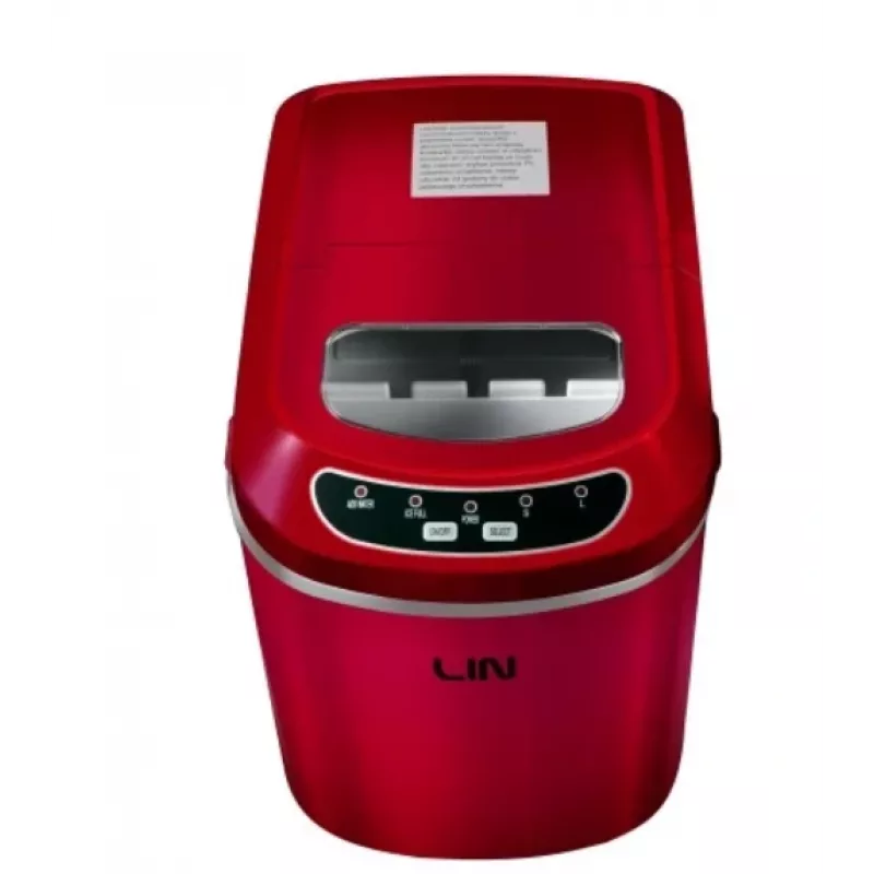 Tragbarer Eiswürfelbereiter LIN ICE PRO-R12 rot