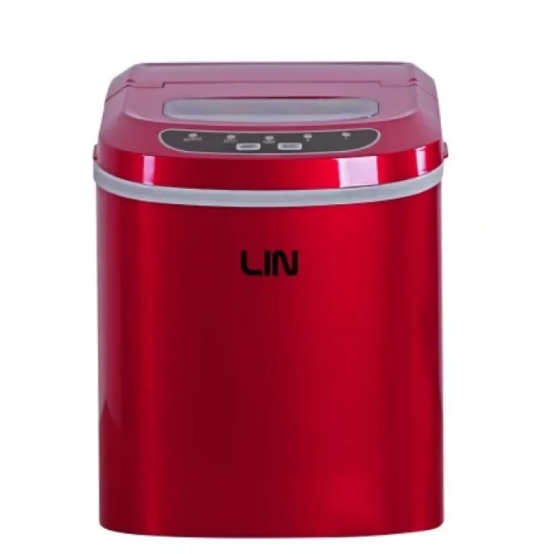 Tragbarer Eiswürfelbereiter LIN ICE PRO-R12 rot