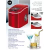 Tragbarer Eiswürfelbereiter LIN ICE PRO-R12 rot