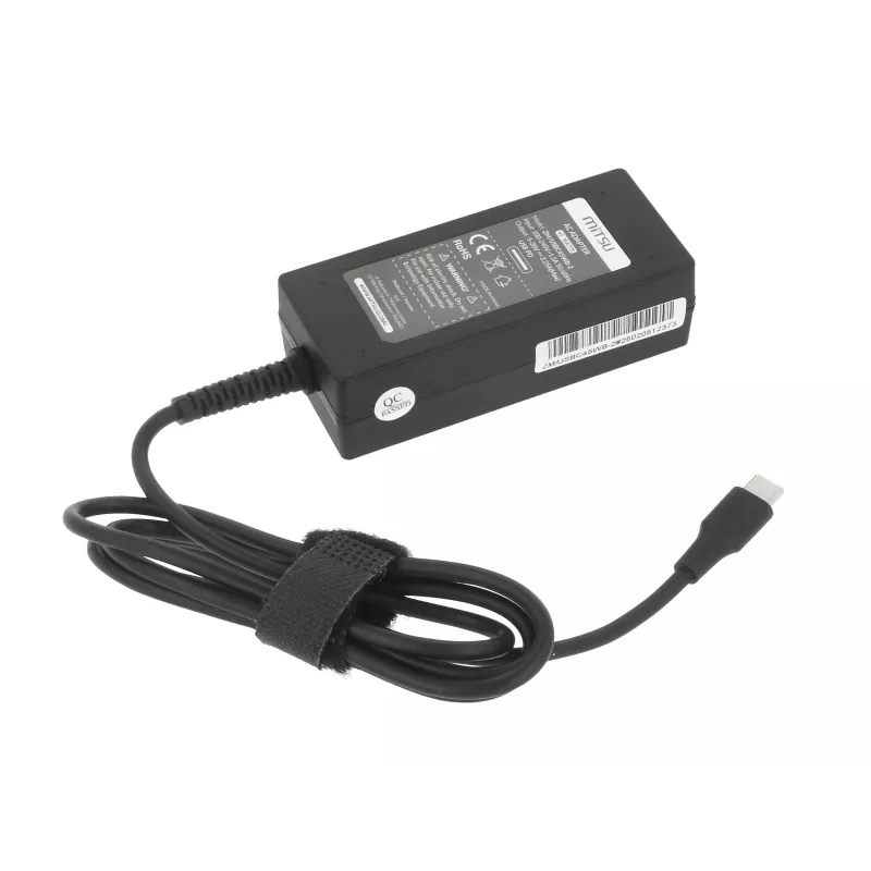 Laptop-Netzteil 45W USB-C 5V-9V-12V-15V/3A, 20V/2,25A PD