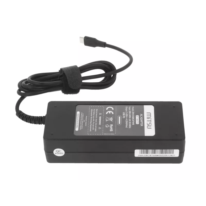 Laptop-Netzteil 87W USB-C 5V-9V-12V-15V/3A, 20V/3,25A, 20,2V/4,3A PD