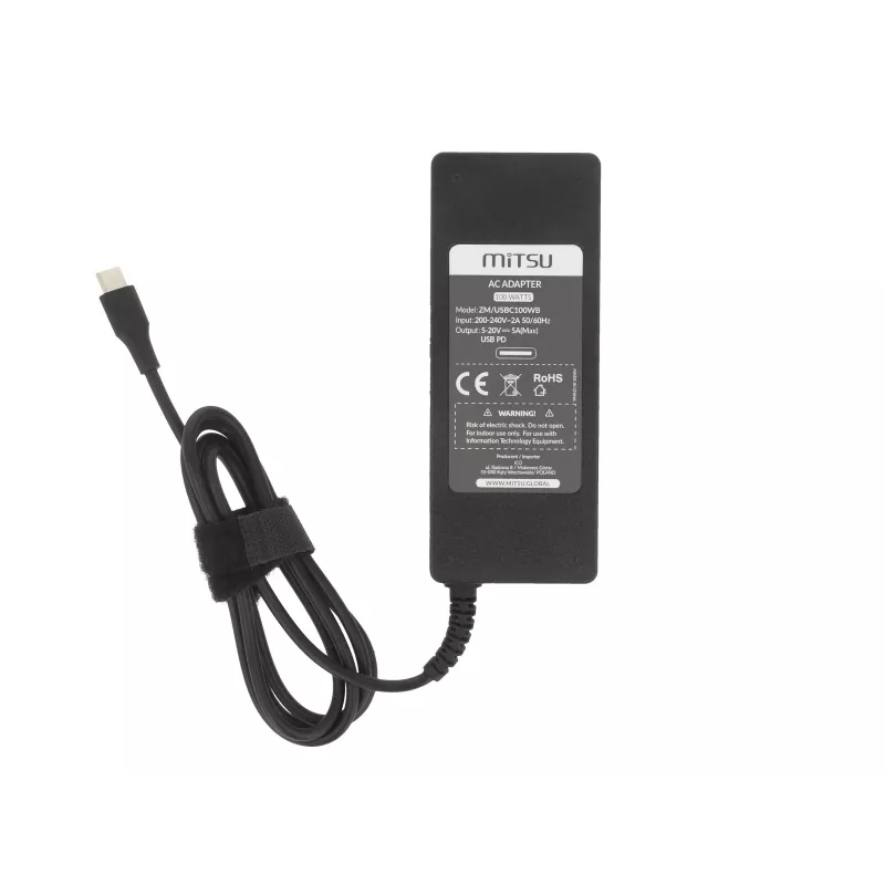 Laptop-Netzteil-Adapter 100W USB Typ C USB-C 5V-9V-12V-15V/3A, 20V/5A PD