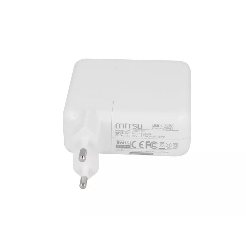 Laptop-Netzteil 67W USB-C 5V-9V-12V-15V/3A, 20V/3.35A PD