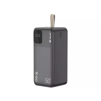 Tracer 47825 Prime-V5 50000mAh QC22.5W+PD20W Powerbank, Schwarz