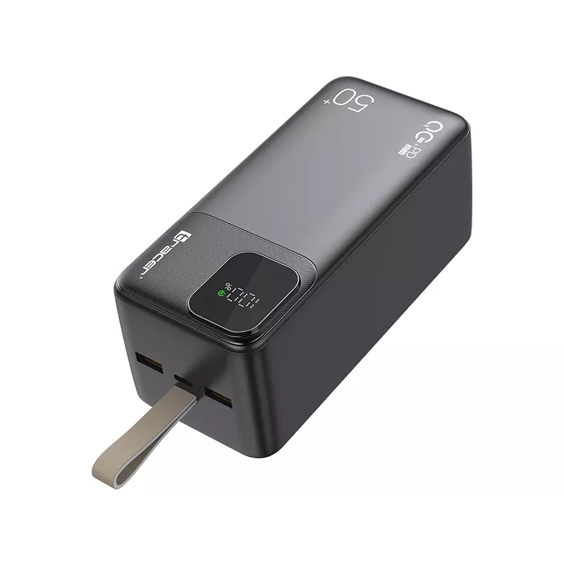 Tracer 47825 Prime-V5 50000mAh QC22.5W+PD20W Powerbank, Schwarz