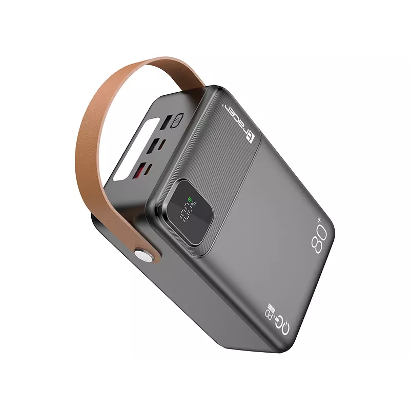Tracer 47826 Prime-V8 80000mAh QC22.5W+PD20W Powerbank, Schwarz