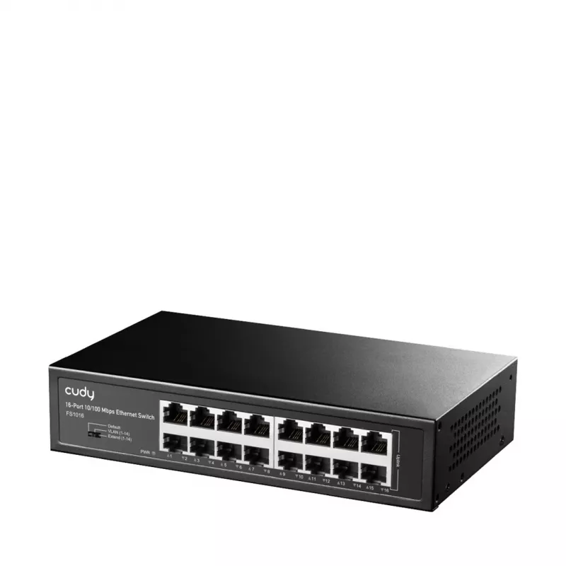 Cudy FS1016 Netzwerk-Switch Fast Ethernet (10/100) Schwarz