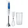 Braun | Stabmixer | MQ 3005 Pürierstab | Stabmixer | 700 W | Anzahl Geschwindigkeitsstufen 2 | Weiß/Blau