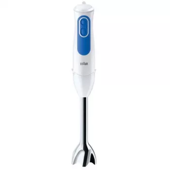Braun | Stabmixer | MQ 3005 Pürierstab | Stabmixer | 700 W | Anzahl Geschwindigkeitsstufen 2 | Weiß/Blau