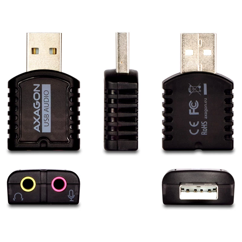 AXAGON ADA-10, USB 2.0 Stereo-Audio-Mini-Adapter