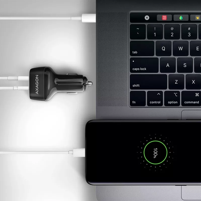 AXAGON PWC-PQ38 38W Autoladegerät 2x Port USB-A+C