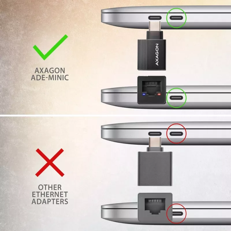 ADE-MINIC USB-A 3.2 Gen 1 MINI LAN-Adapter 1Gbi