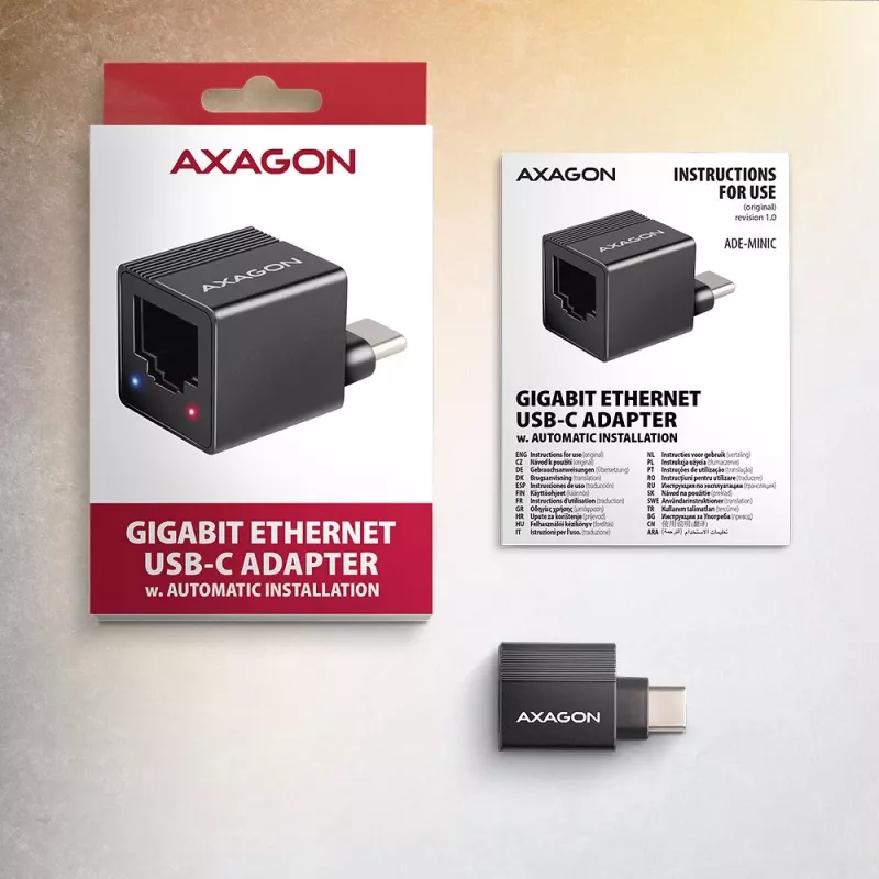 ADE-MINIC USB-A 3.2 Gen 1 MINI LAN-Adapter 1Gbi