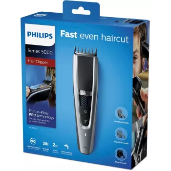 Philips HC5630/15 Haarschneider Series 5000, schwarz/silber