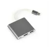 Gembird A-CM-HDMIF-02-SG USB-Grafikadapter 3840 x 2160 Pixel Grau