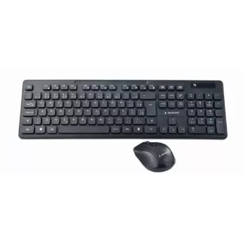 Gembird KBS-WCH-03 kabelloses Tastatur-Maus-Set, schwarz