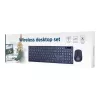 Gembird KBS-WCH-03 kabelloses Tastatur-Maus-Set, schwarz