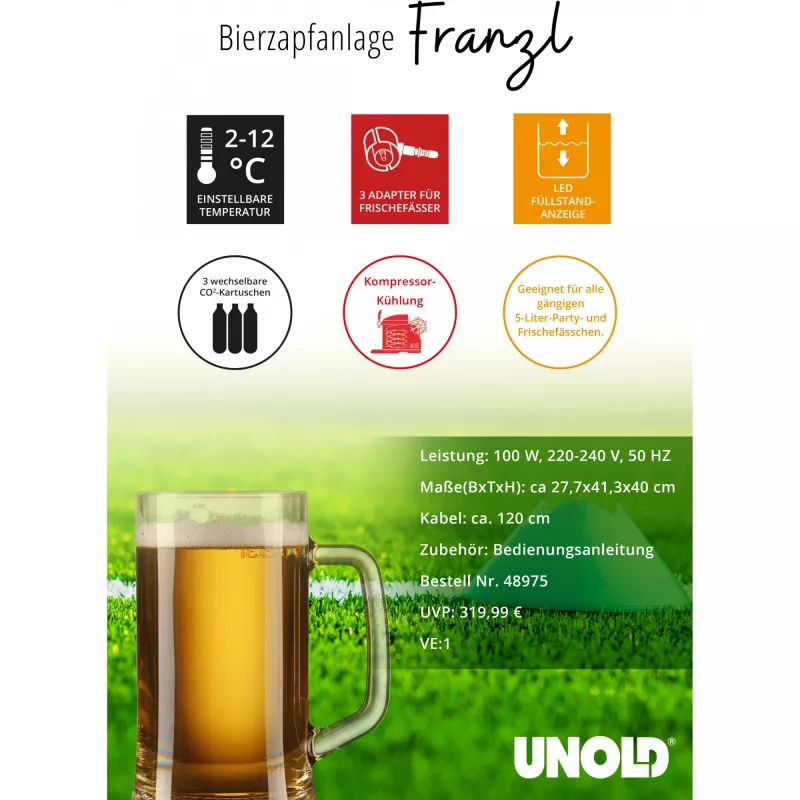 Unold Franzl 5 L Zapfanlage