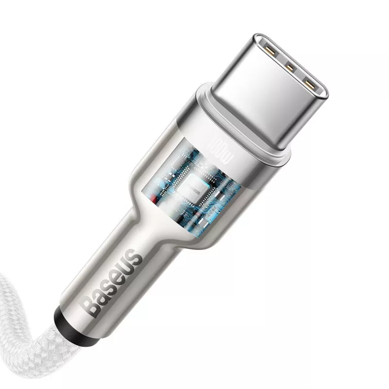 Kabel USB-C auf USB-C Baseus Cafule, 100W, 2m (weiß)