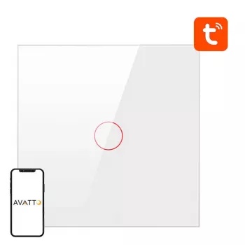 Smart Light Switch ZigBee Avatto ZTS02-EU-W1 1 Way TUYA (weiß)