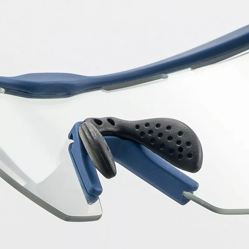 Rockbros 189114 polarisierte Fahrradbrille mit UV-Schutz und Sehstärkeneinsatz, grau