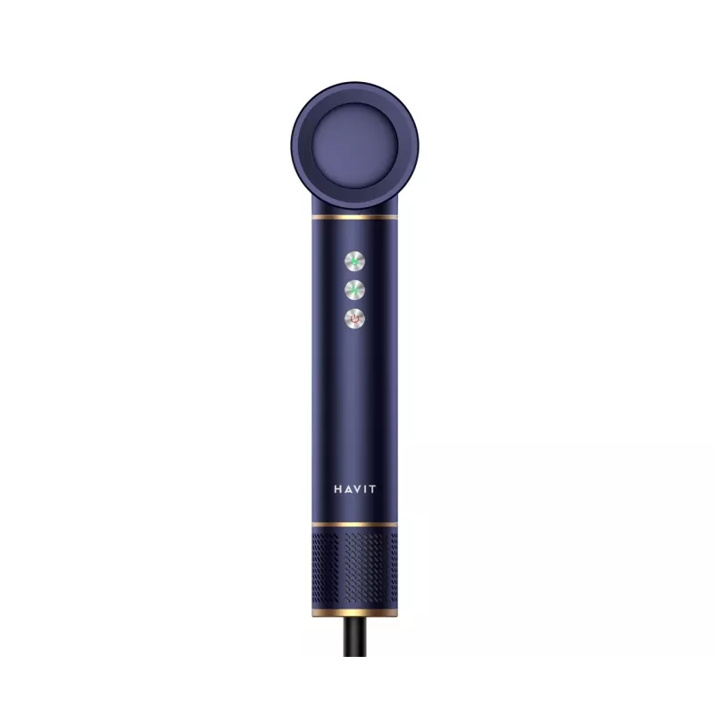 Havit HD634-EU Multistyler Heißluftbürste, 1300 W, 4 Aufsätze, blau