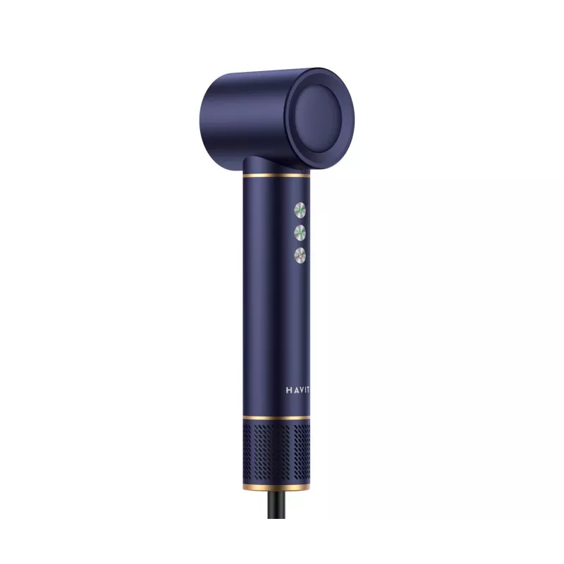 Havit HD634-EU Multistyler Heißluftbürste, 1300 W, 4 Aufsätze, blau