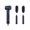 Havit HD634-EU Multistyler Heißluftbürste, 1300 W, 4 Aufsätze, blau