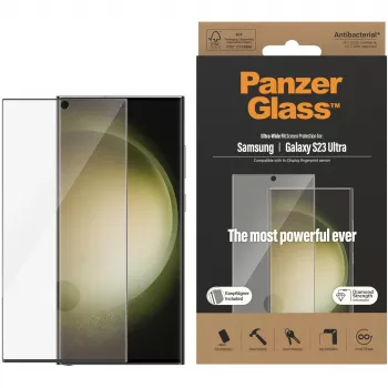 PanzerGlass Ultra-Wide Fit Sam S23 Ultra S918 Displayschutz 7317 mit Applikator