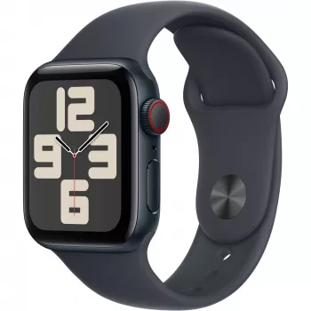 APPLE Watch SE GPS + Cellular 40 mm Mitternacht Aluminiumgehäuse mit Mitternacht Sportarmband – S/M