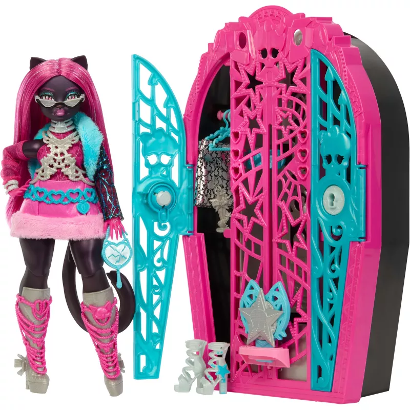 Monster High Puppe Catty Schwarz