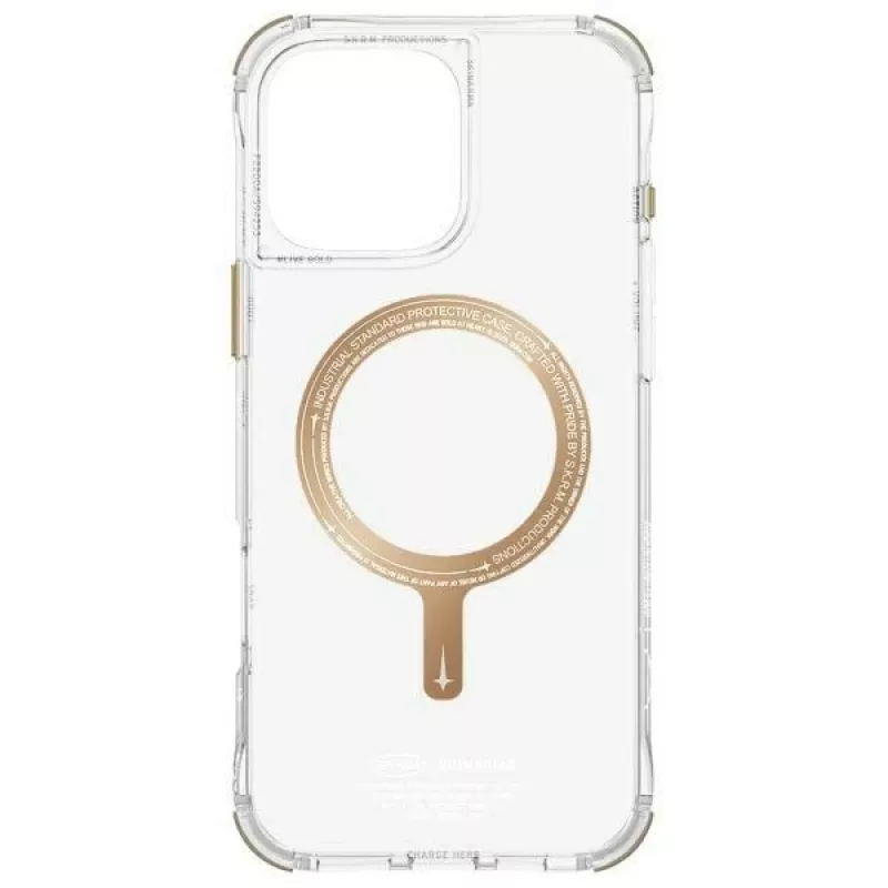 SK-2024IPP69-SDOPRM-GLD | Rückseitenabdeckung | Apple | iPhone 16 Pro Max | Kunststoff | Transparent/Champagner