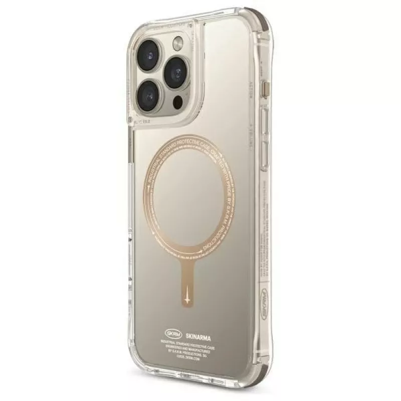 SK-2024IPP69-SDOPRM-GLD | Rückseitenabdeckung | Apple | iPhone 16 Pro Max | Kunststoff | Transparent/Champagner