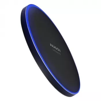 AXAGON WDC-P10T dünnes kabelloses Schnelllade-Pad, Qi 5/7,5/10 W, Micro-USB
