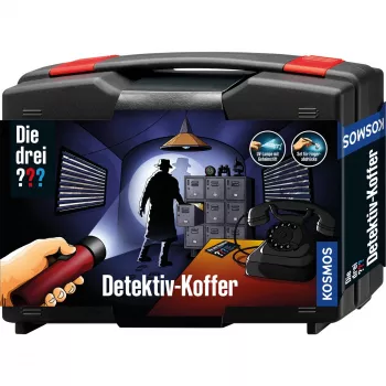 Die drei ??? Detektiv-Carry Case, Detektiv-Sets Komplettausrüstung für junge Detektive