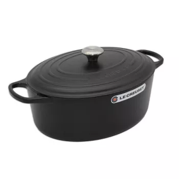 Le Creuset Signature Bräter oval 35 cm schwarz (21178350000430)