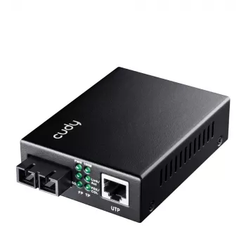 Cudy MC100SA-20 Netzwerk-Medienkonverter 100 Mbit/s 1310 nm Singlemode Schwarz