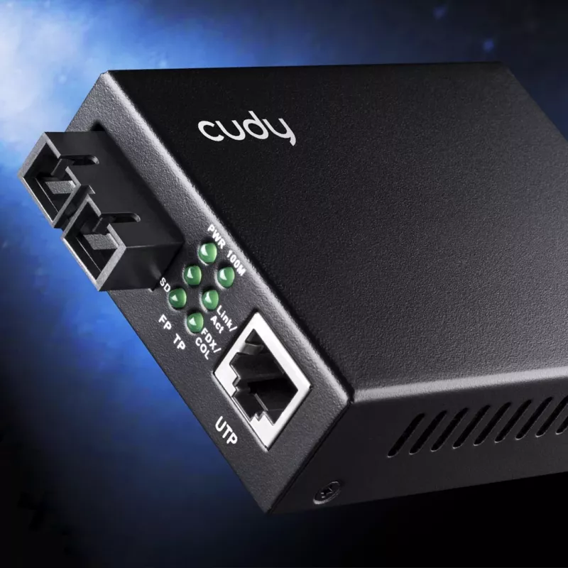 Cudy MC100SA-20 Netzwerk-Medienkonverter 100 Mbit/s 1310 nm Singlemode Schwarz