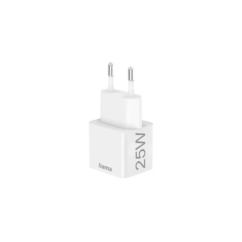 Hama 00201652 Ladegerät 220V USB-C PD/Qualcomm 25W Weiß
